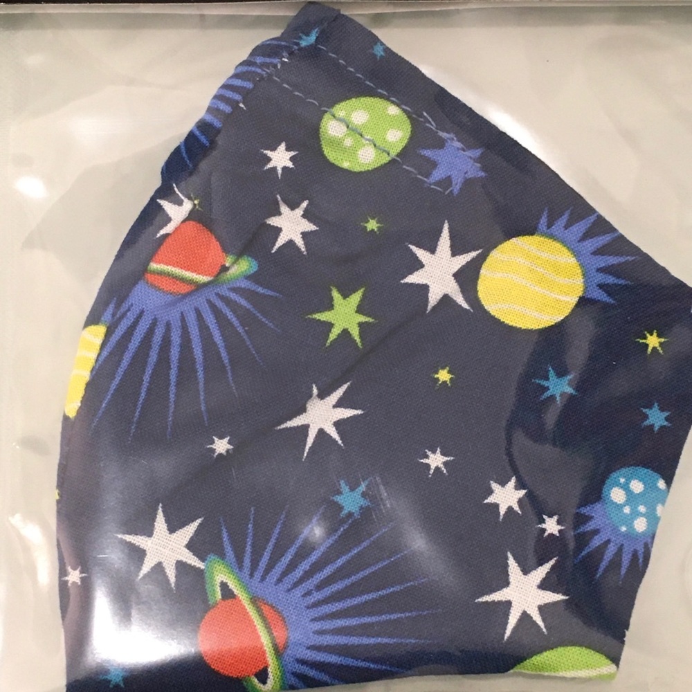 solar system MASK kid friendly size 100% COTT…